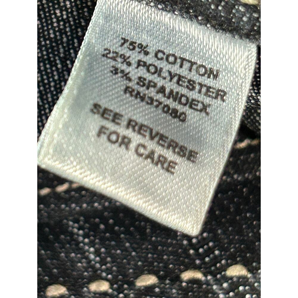 Minimalist CATO Dark Blue Denim A-Line Skirt/Cute Stitch Design Pattern/Size 16W - Picture 13 of 13
